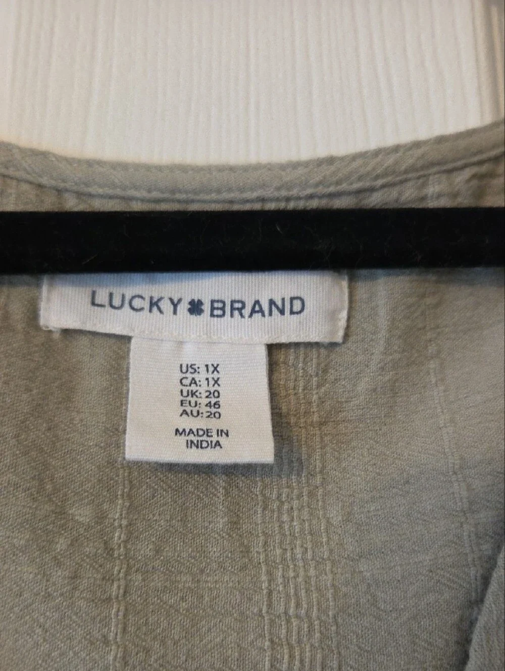 Lucky Brand Light Sage Midi Dress - Sleeveless Button Front